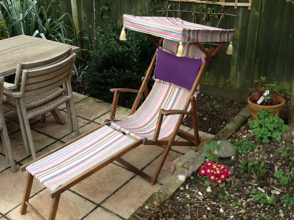 restored edwardian deckchair