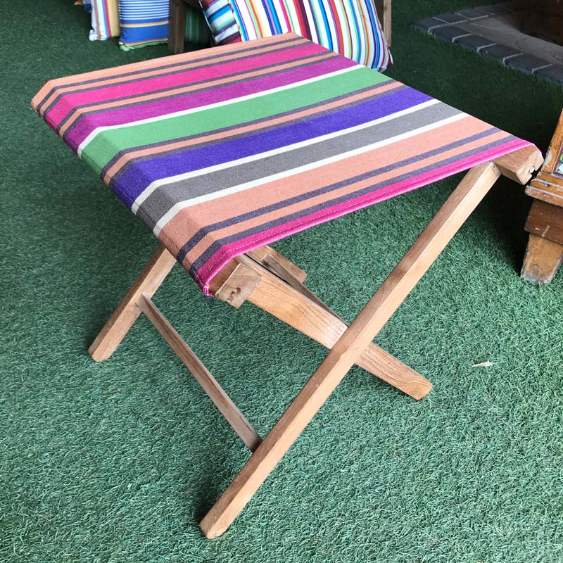 teak folding stool