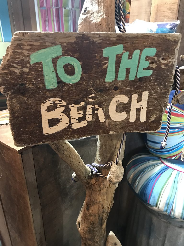 reclaimed shop sign